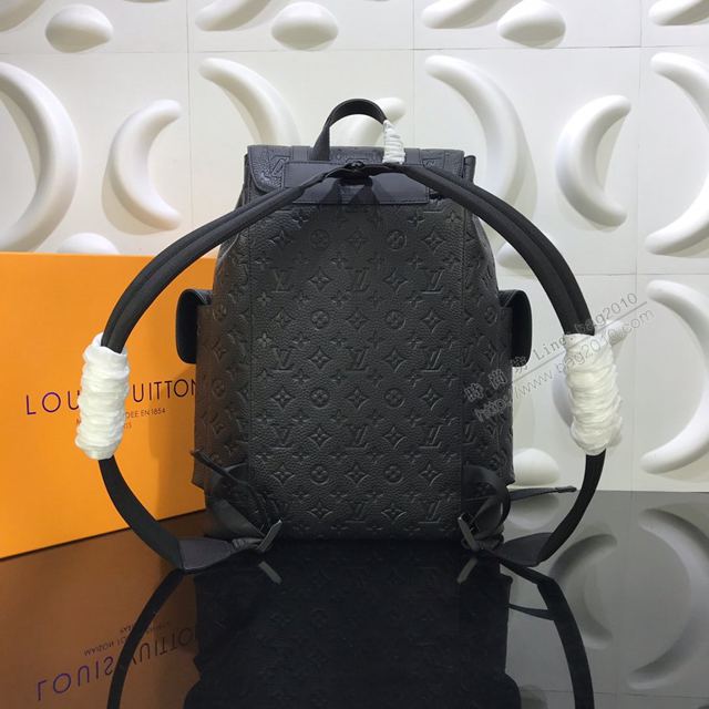LV包 LV雙肩包 M41379荔枝紋 Christopher大號雙肩包 Taurillon皮革 男士後背包  ydh3308